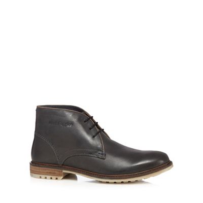 Black leather 'Benson Rigby' Chukka boots